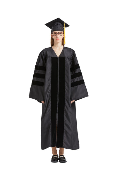 2024 Doctoral Cap and Gown for PhD Graduates and Faculty