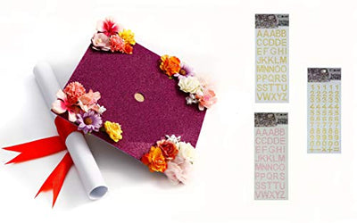 Handmade Graduation Cap Topper, What She Tackles She Conquers, Graduation Cap Decorations