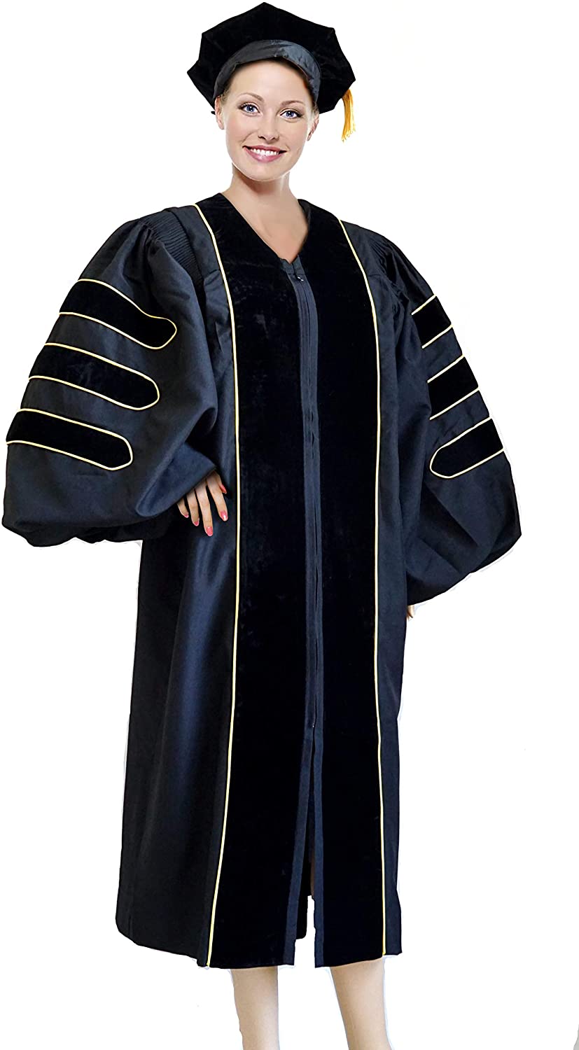 Premium Doctoral Tam Gown for Faculty and PhD Graduates Unisex – Once ...