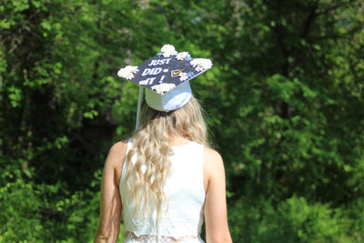 Handmade Graduation Cap Topper, Graduation Cap Decorations, Just Did It