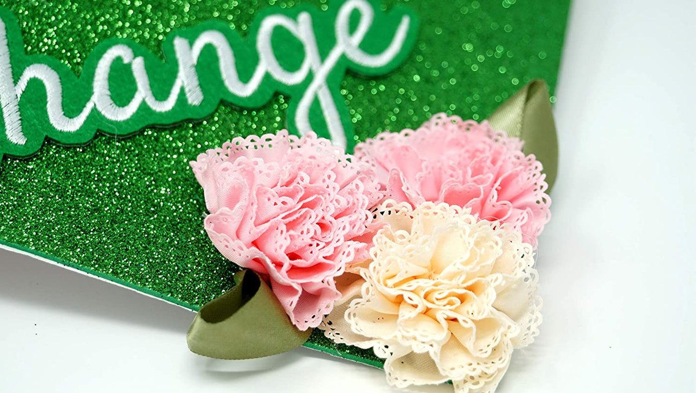 Handmade Graduation Cap Topper, Graduation Cap Decorations, Be the Change