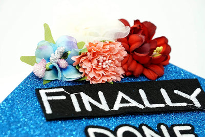 Handmade Graduation Cap Topper, Graduation Cap Decorations, Finally Done with This B.S.