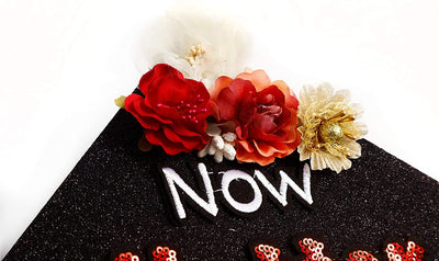 Handmade Graduation Cap Topper, Graduation Cap Decorations, Now Hotter by One Degree