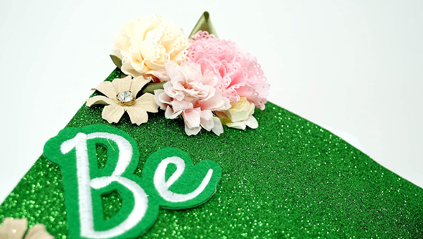 Handmade Graduation Cap Topper, Graduation Cap Decorations, Be the Change
