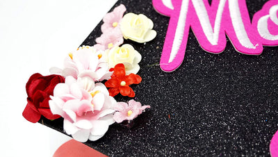 Handmade Graduation Cap Topper, Graduation Cap Decorations, Thanks Mom and Dad