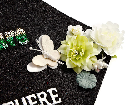 Handmade Graduation Cap Topper, Graduation Cap Decorations, Adventure Is Out There