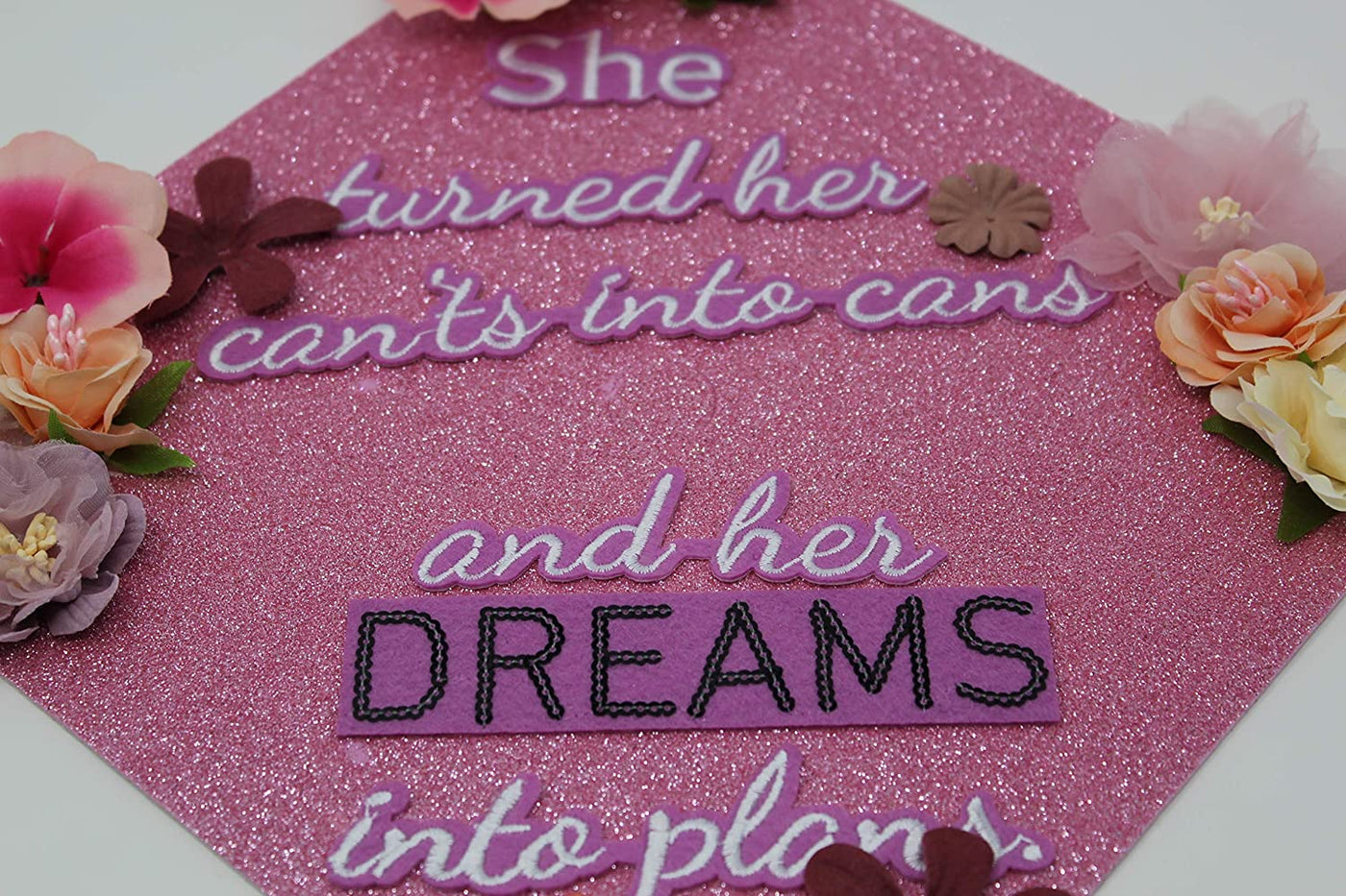 Handmade Graduation Cap, She Turns Her Can'ts into Cans, Graduation Cap Decorations