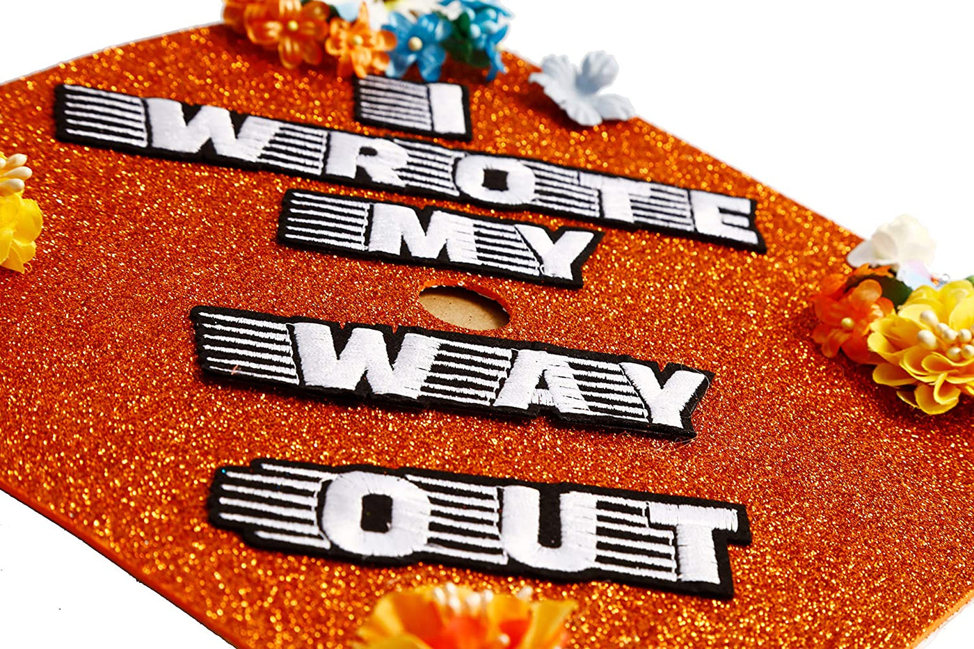 Handmade Graduation Cap Topper, Graduation Cap Decorations, I Wrote My Way Out
