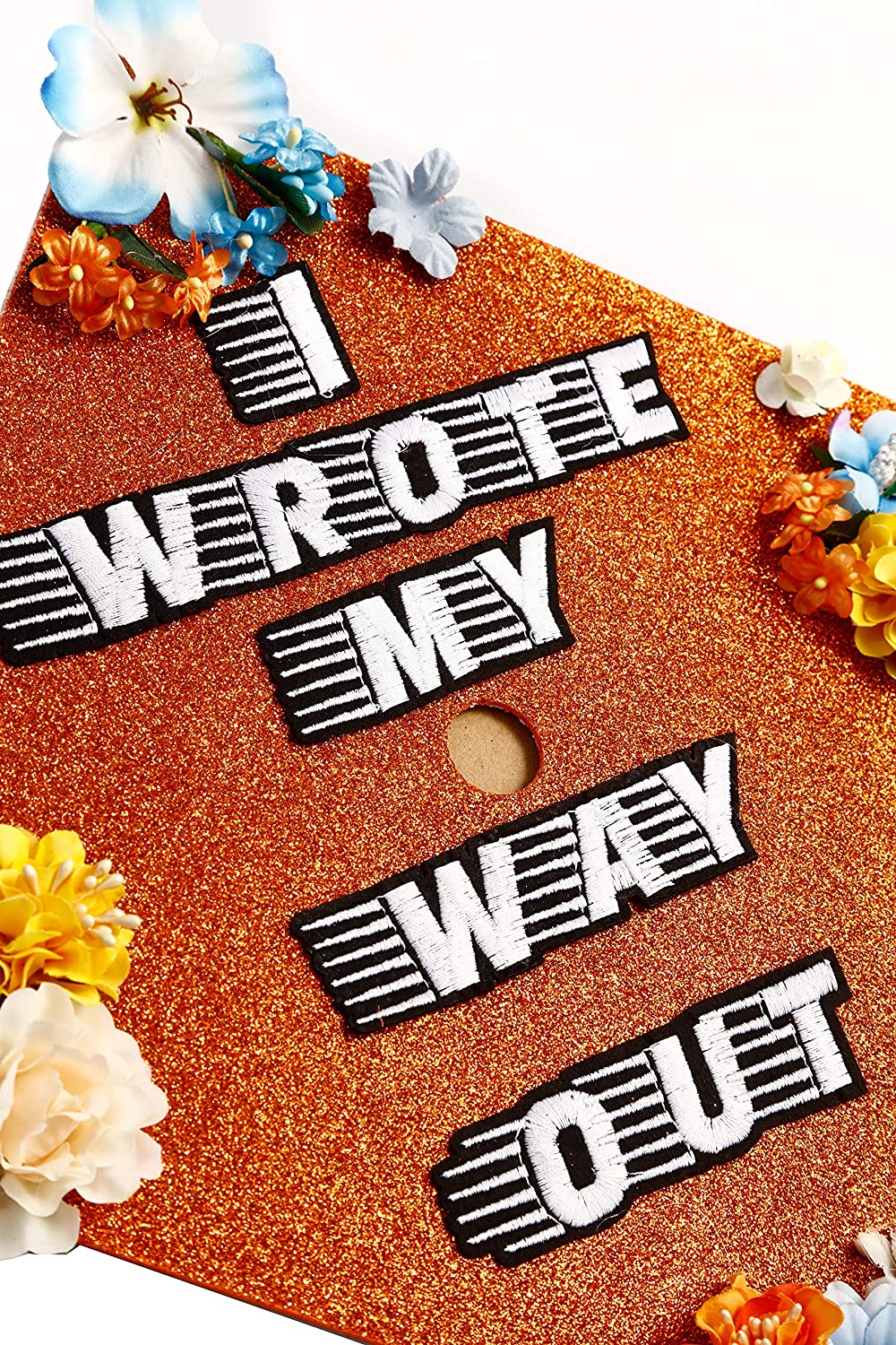 Handmade Graduation Cap Topper, Graduation Cap Decorations, I Wrote My Way Out