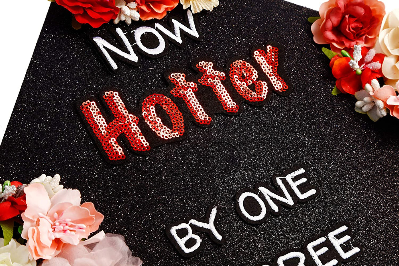 Handmade Graduation Cap Topper, Graduation Cap Decorations, Now Hotter by One Degree