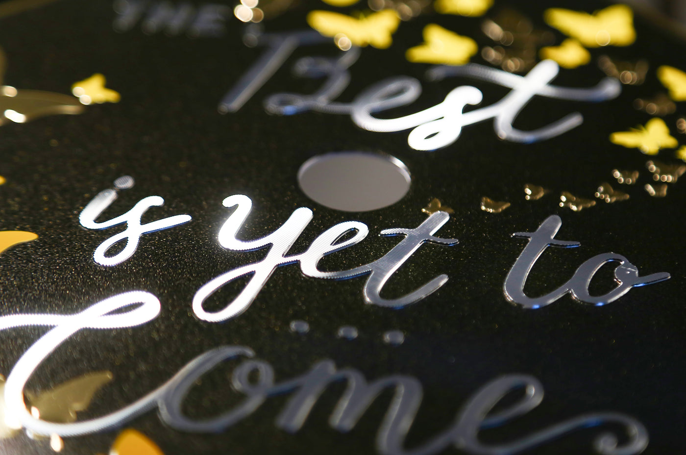 Aluminum Graduation Cap Topper, The Best Is Yet To Come, Graduation Cap Decoration