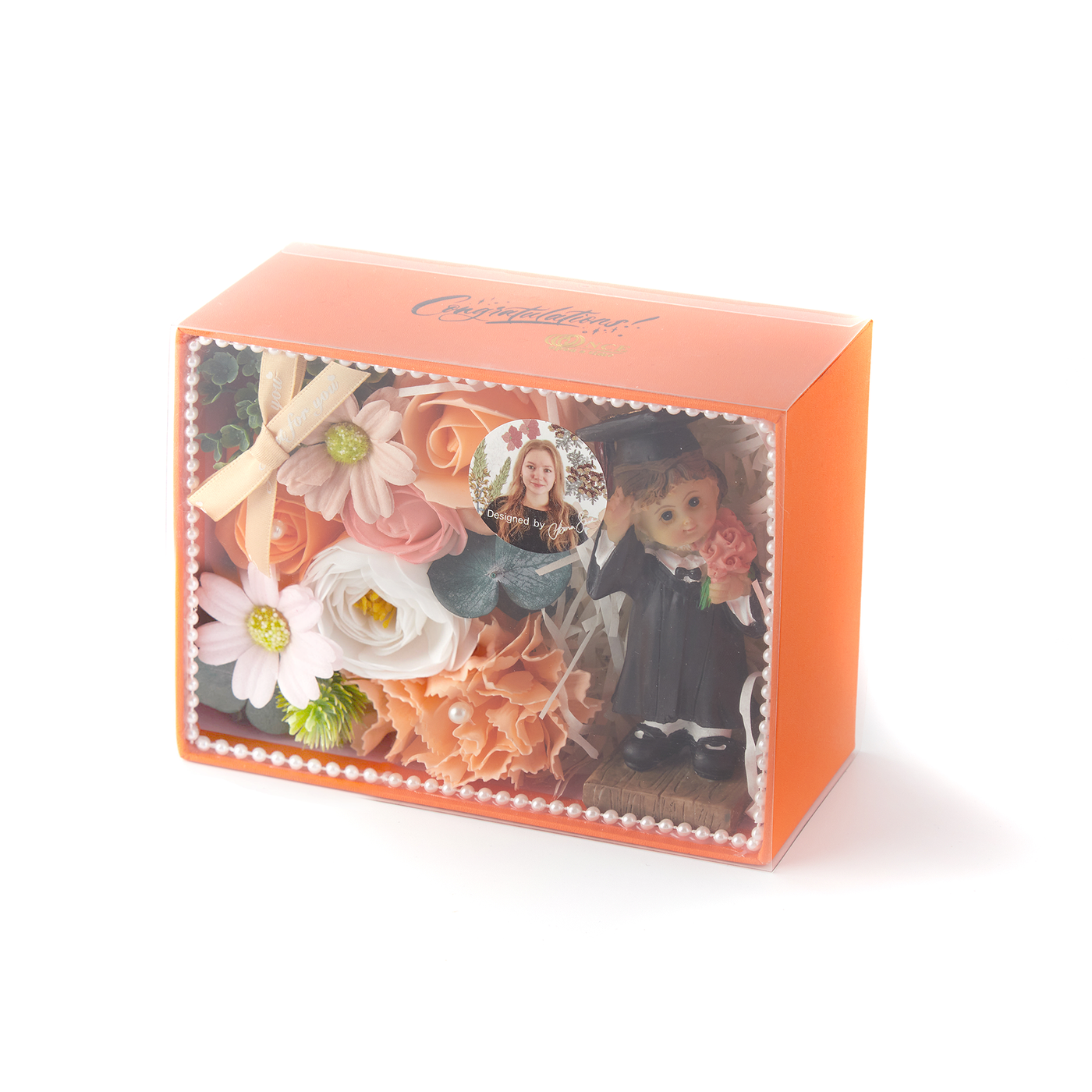 Graduation gift for her, girl grad figurine set