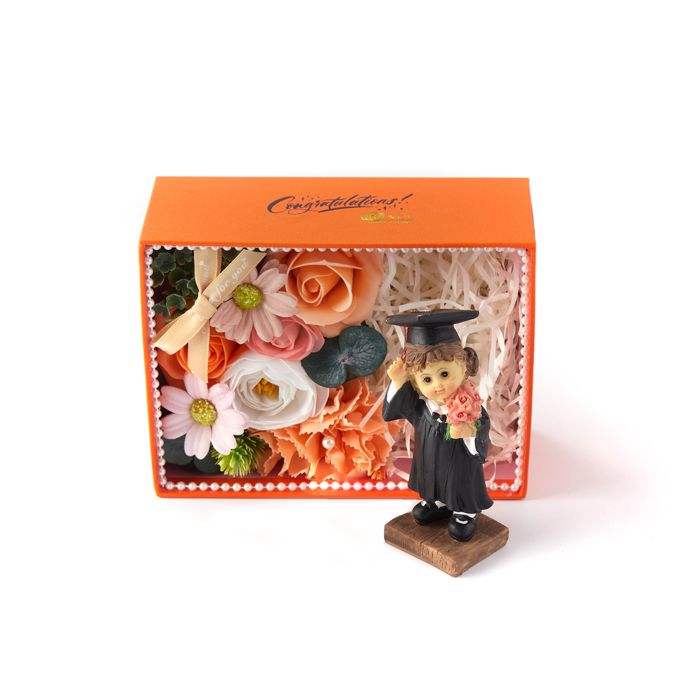 Graduation gift for her, girl grad figurine set