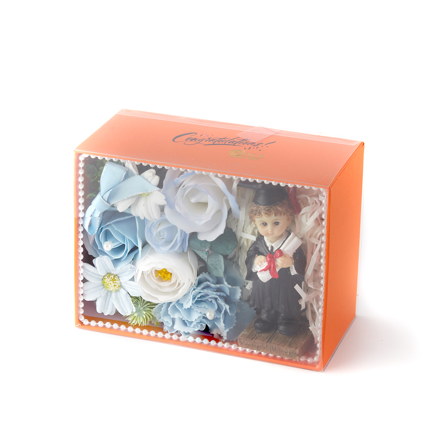 Graduation gift for him, boy grad figurine set