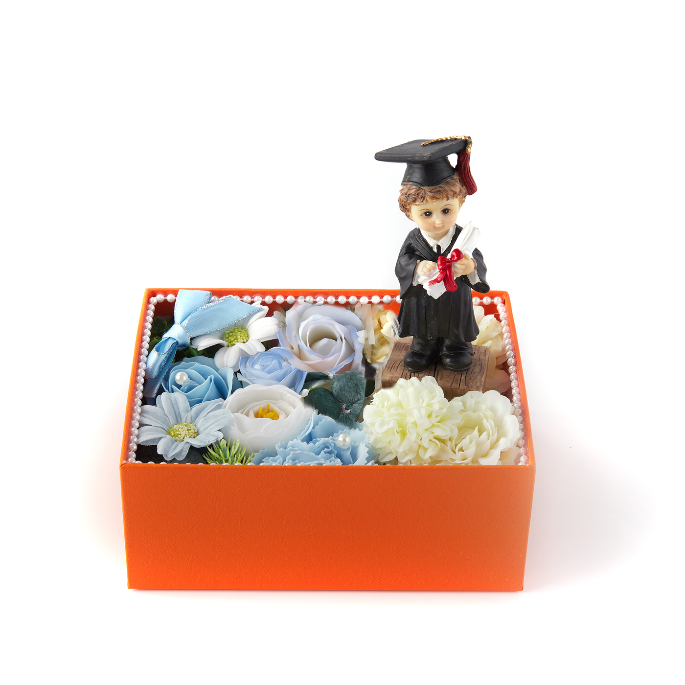 Graduation gift for him, boy grad figurine set