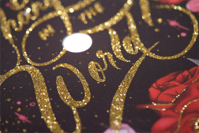 Graduation cap topper art print, Be the change in the world
