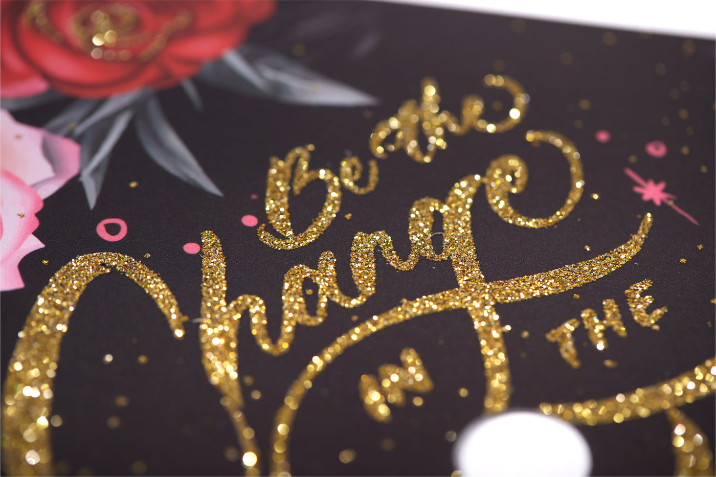 Graduation cap topper art print, Be the change in the world