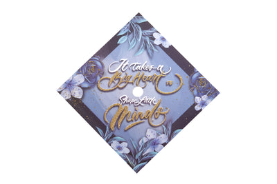Graduation cap topper art print, It takes a big heart to shape little minds