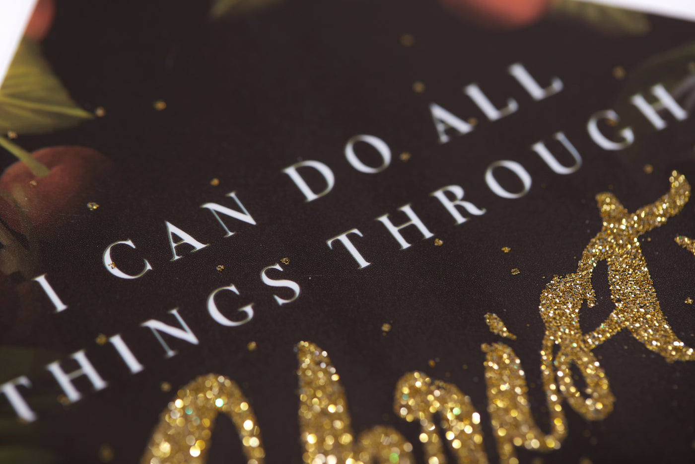 Graduation cap topper art print, I can do all things through Christ who strengthens me