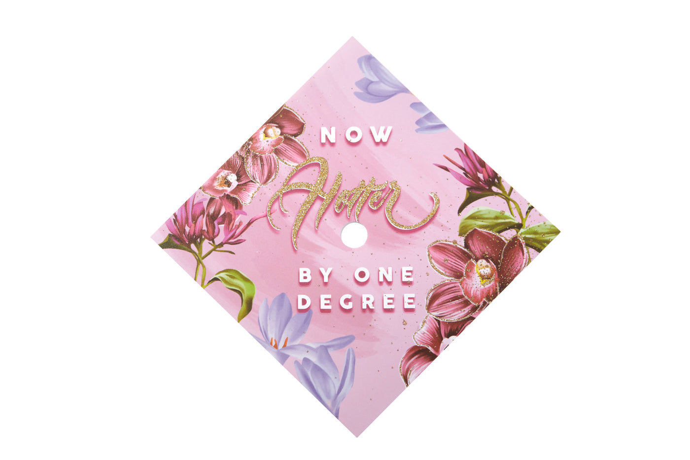 Graduation cap topper art print, Now hotter by one degree