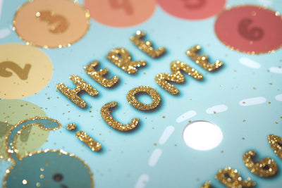 Graduation cap topper art print, Here I come kindergarten