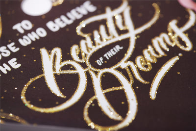 Graduation cap topper art print, The future belongs to those who believe in the beautify of their dreams