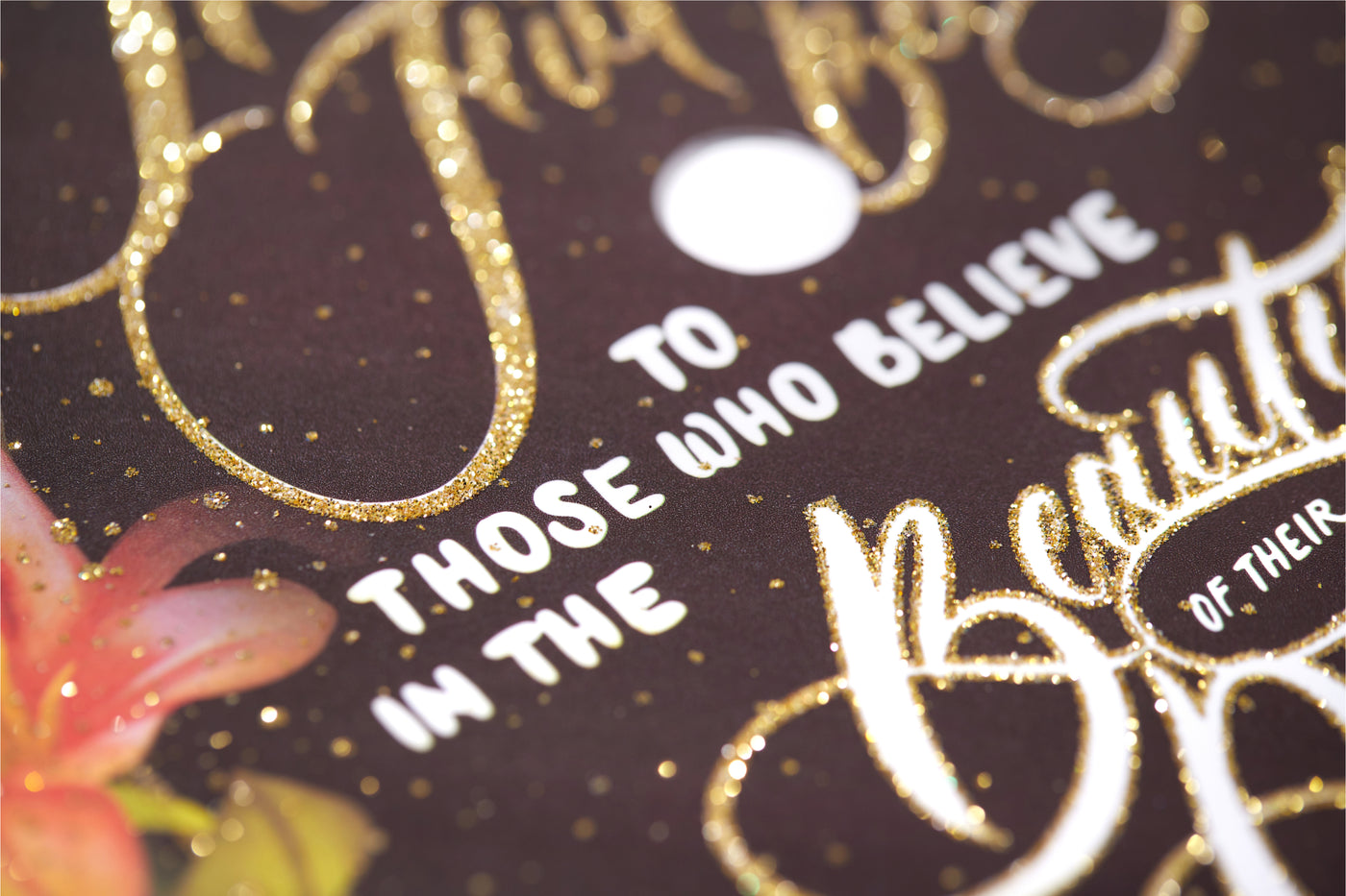 Graduation cap topper art print, The future belongs to those who believe in the beautify of their dreams