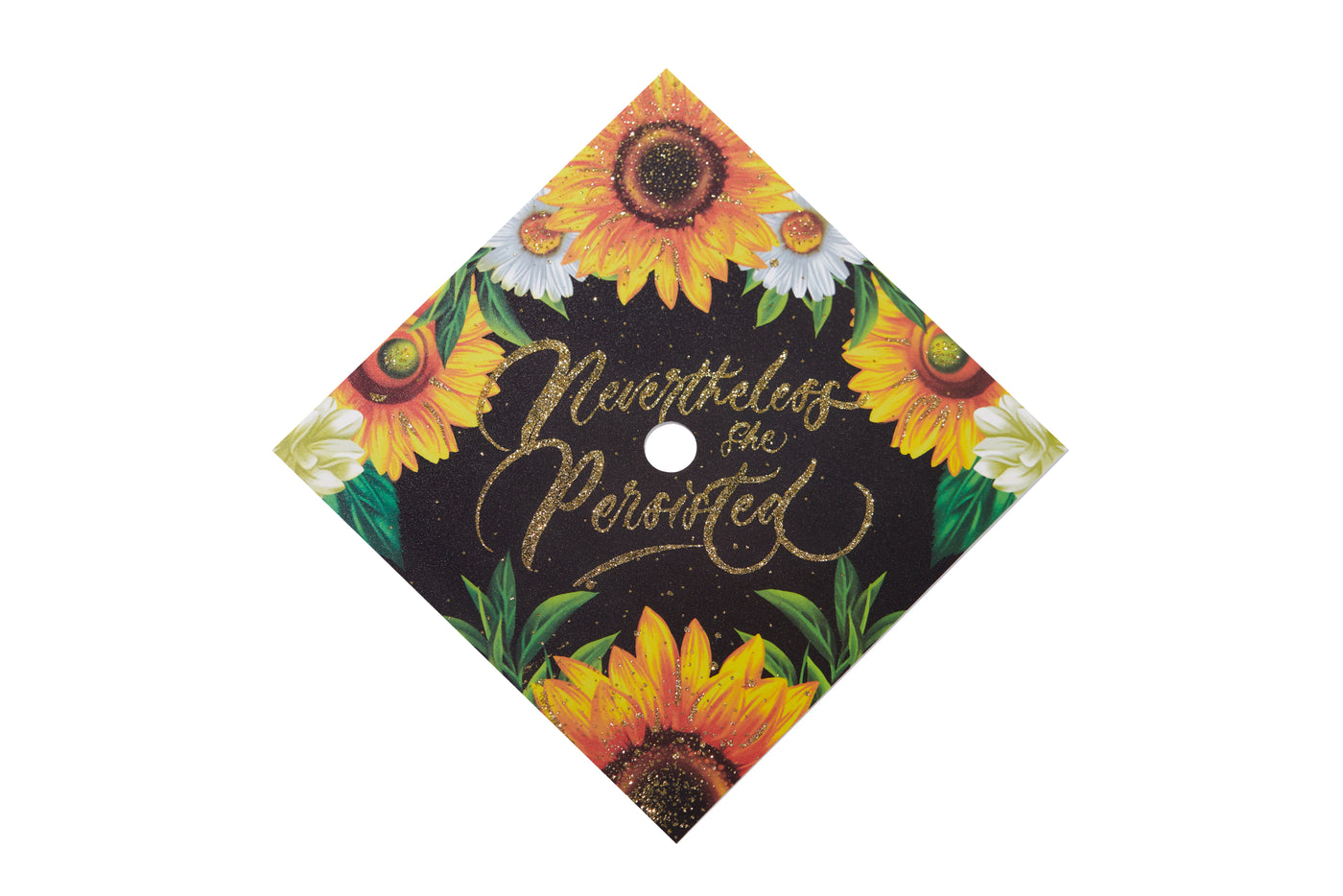 Graduation cap topper art print, Nevertheless she persisted