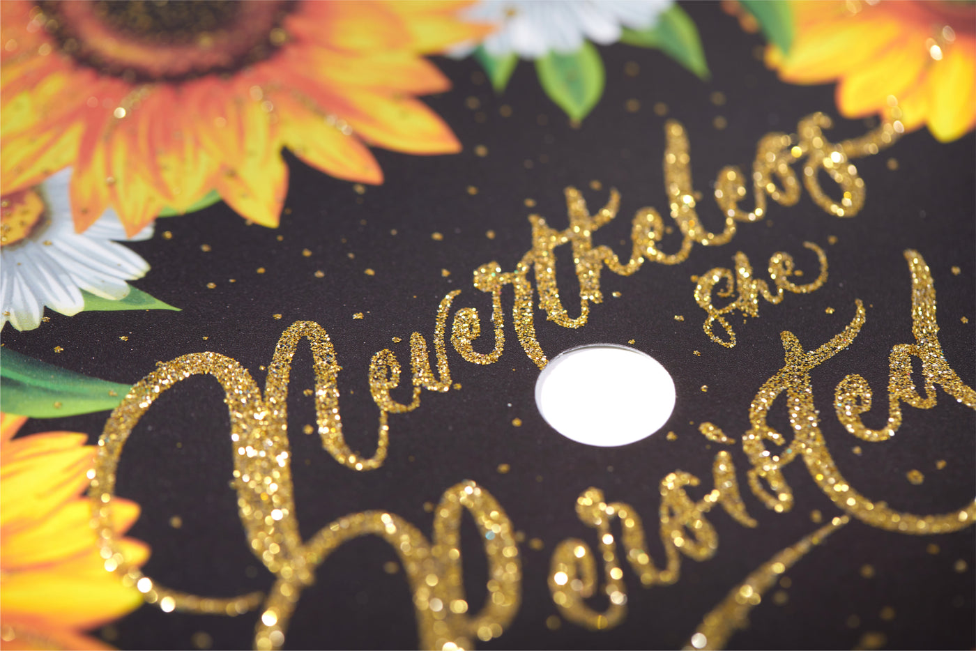 Graduation cap topper art print, Nevertheless she persisted