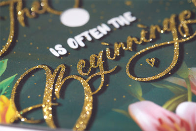 Graduation cap topper art print, What feels like the end is often the beginnings