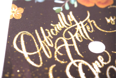 Graduation cap topper art print, Officially hotter by one degree
