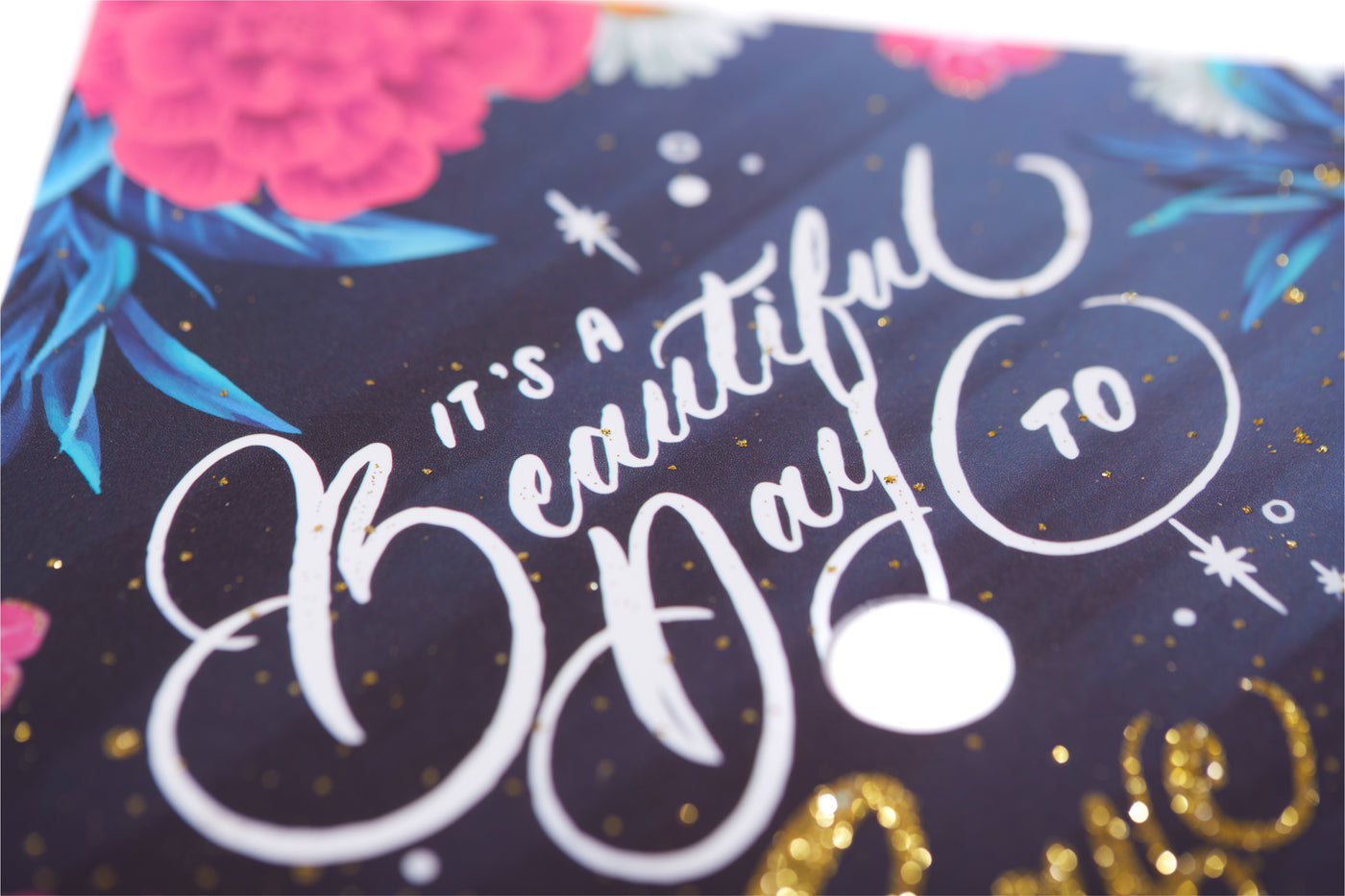 Graduation cap topper art print, It is a beautiful day to save lives