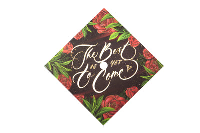 Graduation cap topper art print, The best is yet to come