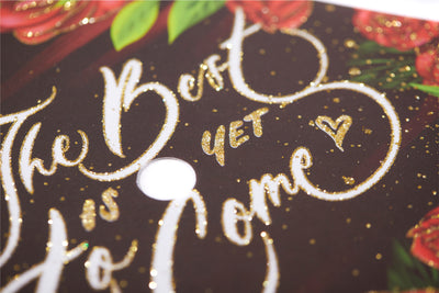 Graduation cap topper art print, The best is yet to come