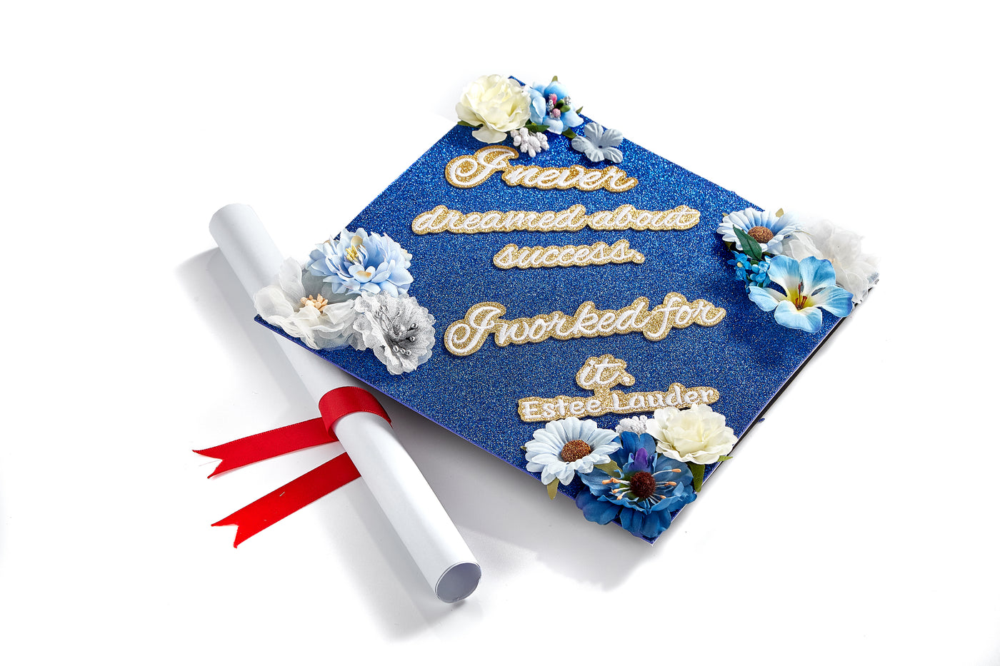 Handmade Graduation Cap Topper, Graduation Cap Decorations, I Never Dreamed About Success