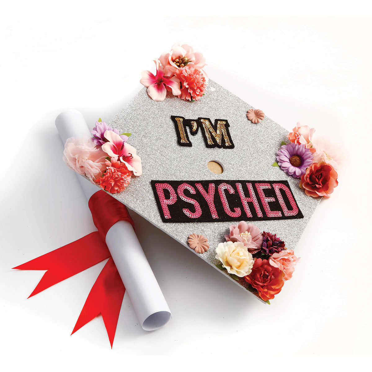 Handmade Graduation Cap Topper, Graduation Cap Decorations, I'm Psyched