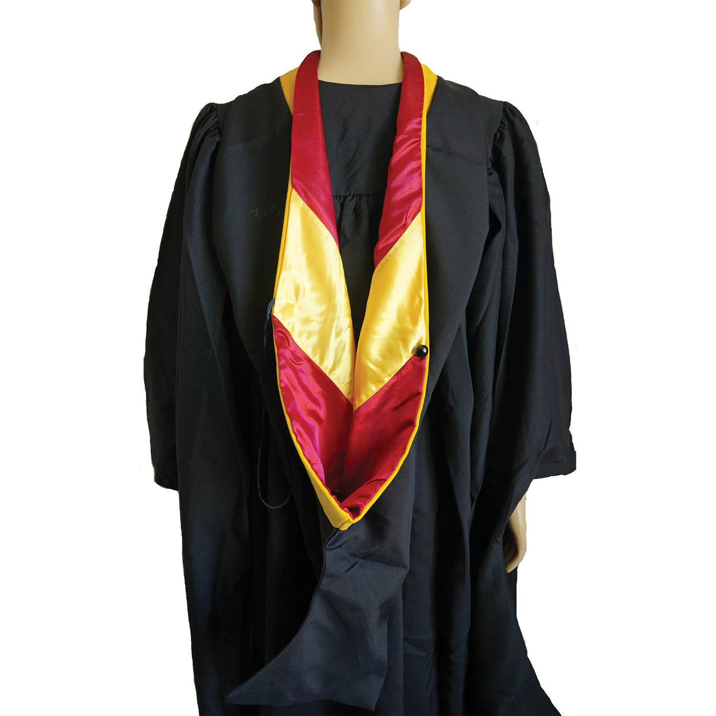 Graduation Master Hood for Master of Science MSc (Golden Yellow)