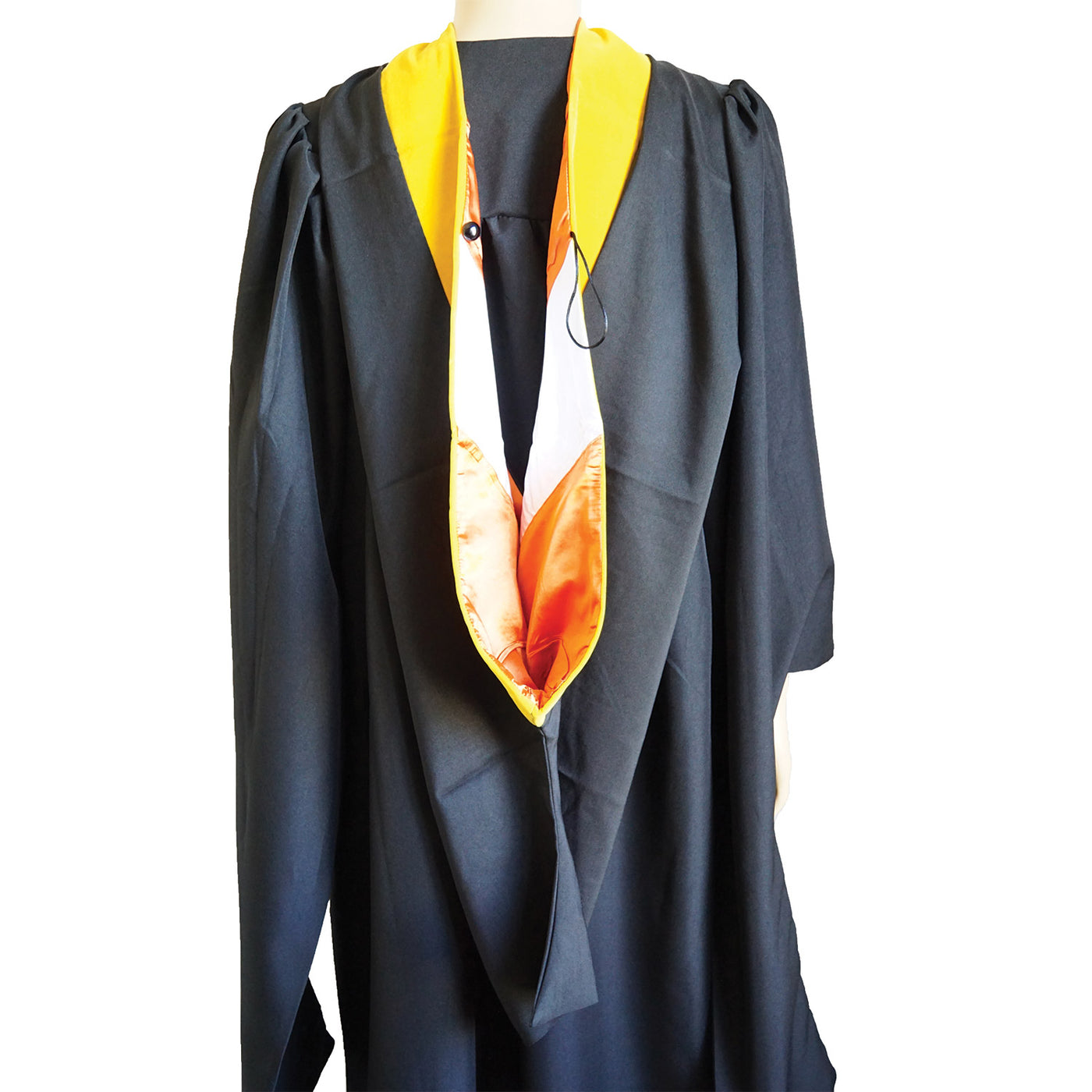 Graduation Master Hood for Master of Science MSc (Golden Yellow)