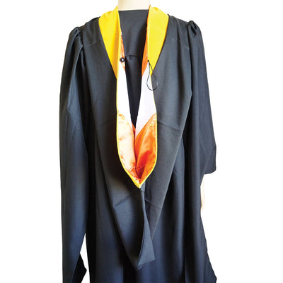 Graduation Master Hood for Master of Science MSc (Golden Yellow)
